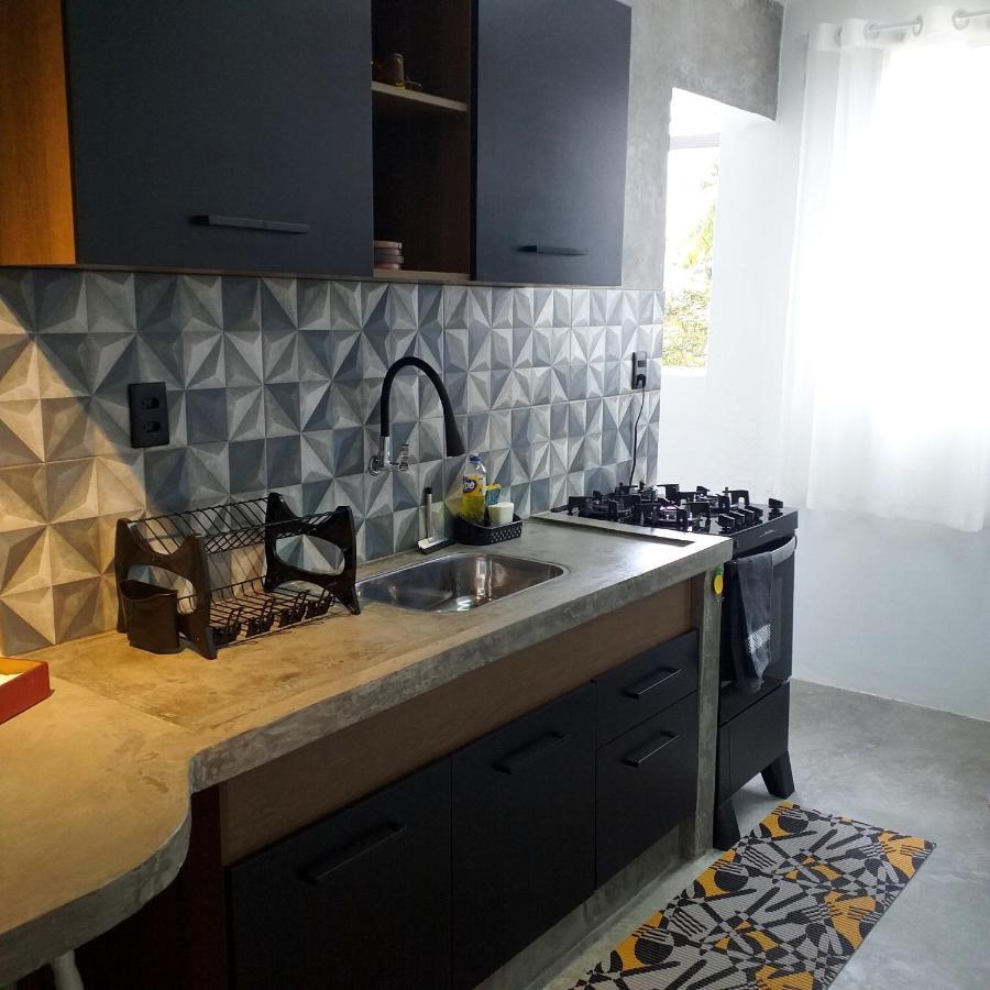 Apartamento Dona Frida Prainha Com Wifi Pe Na Areia Caraguatatuba Bagian luar foto