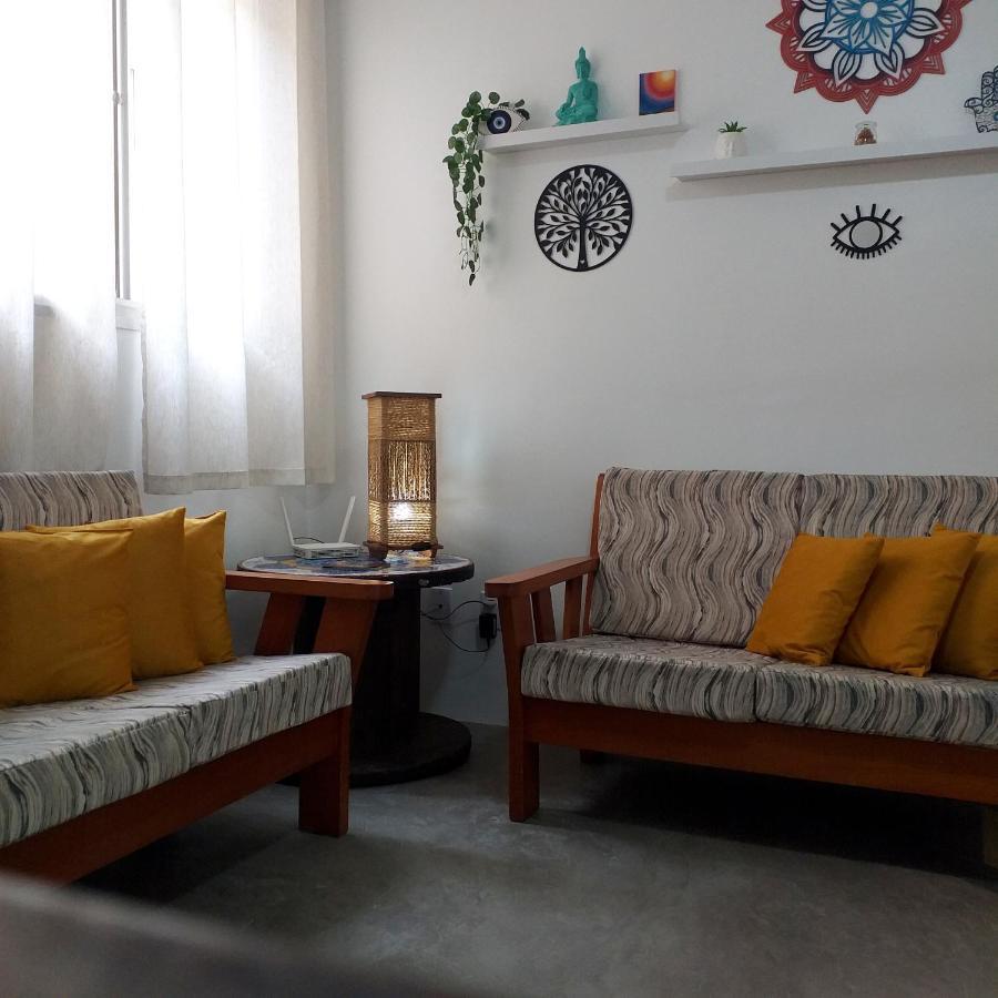 Apartamento Dona Frida Prainha Com Wifi Pe Na Areia Caraguatatuba Bagian luar foto