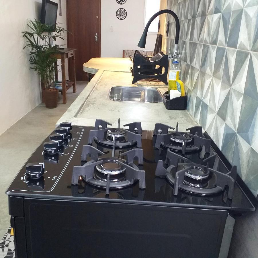 Apartamento Dona Frida Prainha Com Wifi Pe Na Areia Caraguatatuba Bagian luar foto
