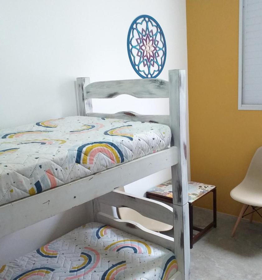 Apartamento Dona Frida Prainha Com Wifi Pe Na Areia Caraguatatuba Bagian luar foto