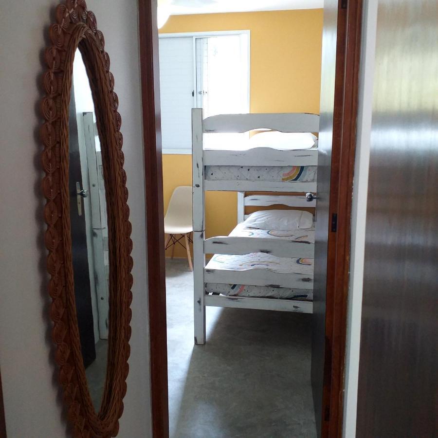 Apartamento Dona Frida Prainha Com Wifi Pe Na Areia Caraguatatuba Bagian luar foto