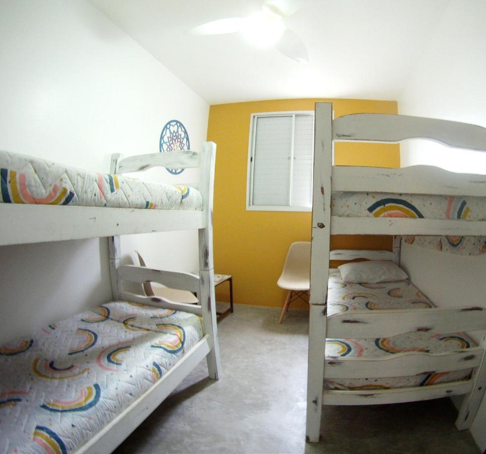 Apartamento Dona Frida Prainha Com Wifi Pe Na Areia Caraguatatuba Bagian luar foto