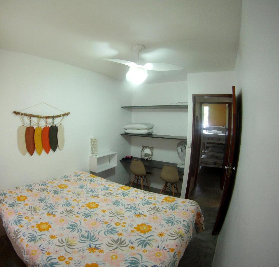 Apartamento Dona Frida Prainha Com Wifi Pe Na Areia Caraguatatuba Bagian luar foto
